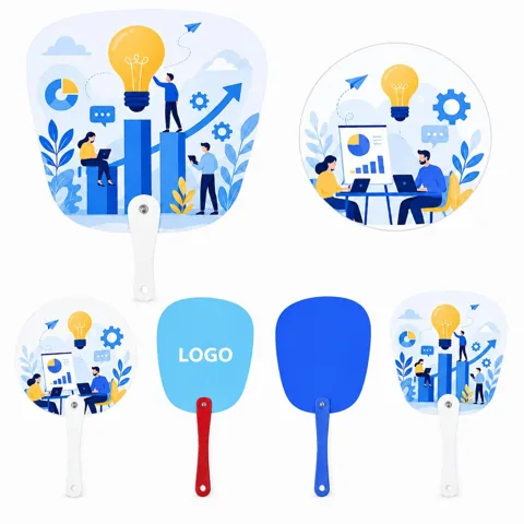 Durable Plastic Hand Fan for Outdoor Promotional Cooling