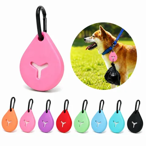 Hands-Free Poop Bag Holder with Carabiner Clip for Dog Walks 2