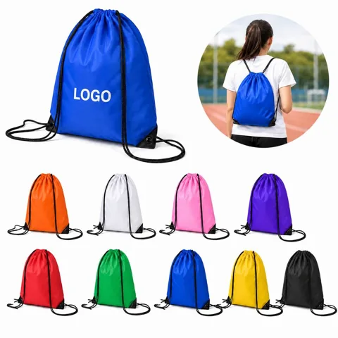 Premium Polyester Drawstring Sack for Gym Sports Travel
