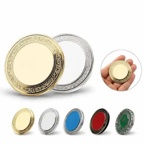Customizable 2" Zinc Challenge Coin for Military, 2