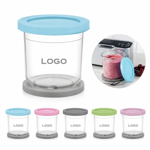 Leak-Proof Frozen Dessert Maker Replacement Jar with Lid, BPA-Free
