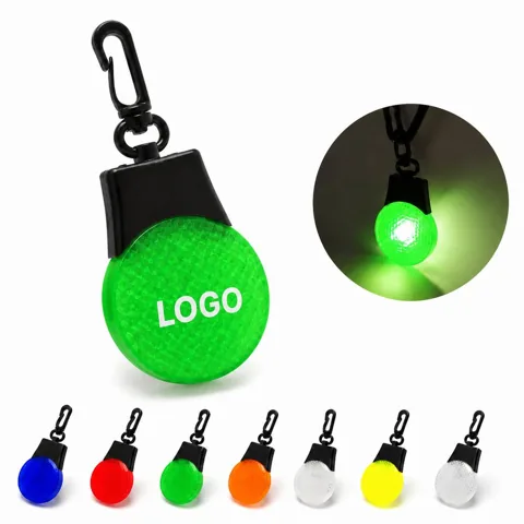LED Reflective Safety Keychain Light with Manual Activation