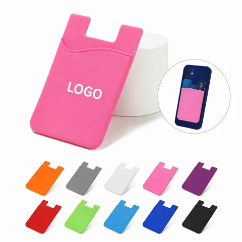 Silicone Non-Slip Phone Card Holder for 2-3 Cards,