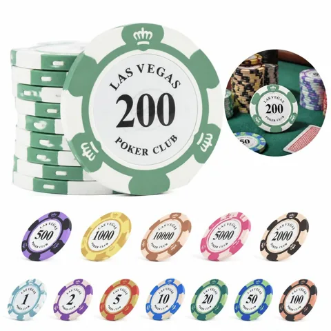 14g Ceramic Poker Chips for Casino-Style Games 2