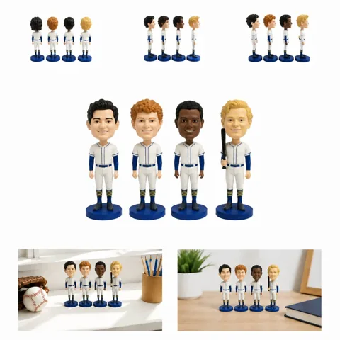 Custom Hand-Painted Resin Bobblehead Figurine, Personalized 2