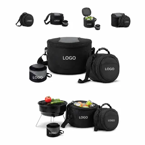 Portable Insulated BBQ Cooler Bag with Grill for Outdoor 1