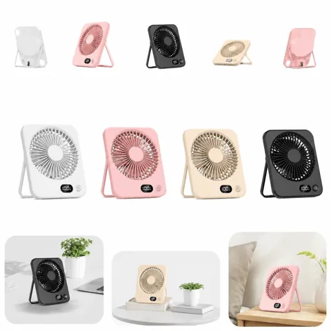 USB Mini Desk Fan, Quiet Rotatable Personal Cooling Fan 2