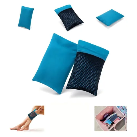 Velvet Sand Remover Pouch for Skin, Resealable Beach Powder 2