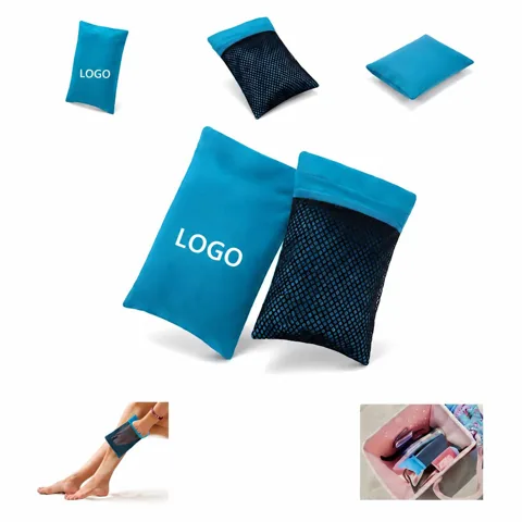 Velvet Sand Remover Pouch for Skin, Resealable Beach Powder