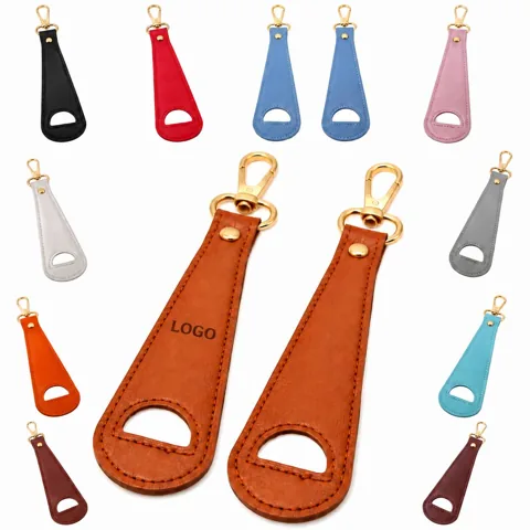 PU Leather Hat Clip for Keys Badges Tools Durable