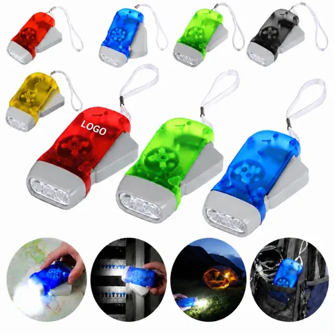 Emergency Hand Crank Flashlight Lantern with USB Charging
