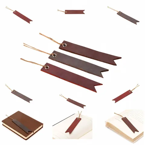 Genuine Leather Vintage Bookmark for Books, Durable Classic 2