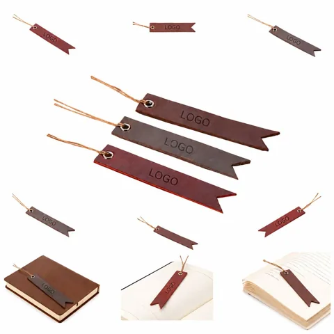 Genuine Leather Vintage Bookmark for Books, Durable Classic