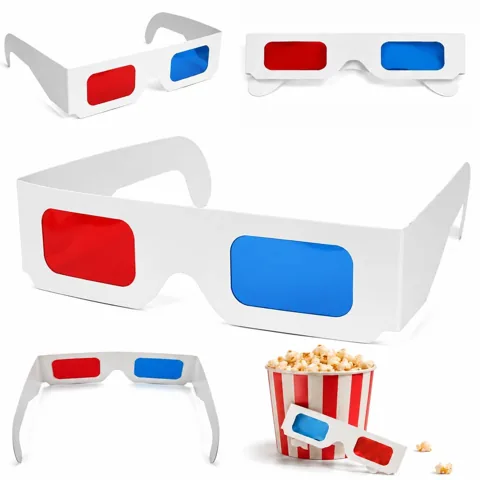 White 3D Cardboard Glasses 2