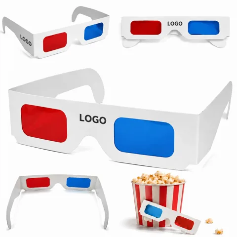 White 3D Cardboard Glasses