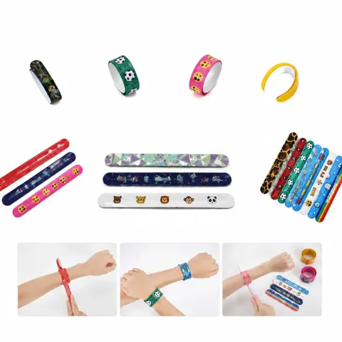 Custom Silicone Snap Slap Wristband 2