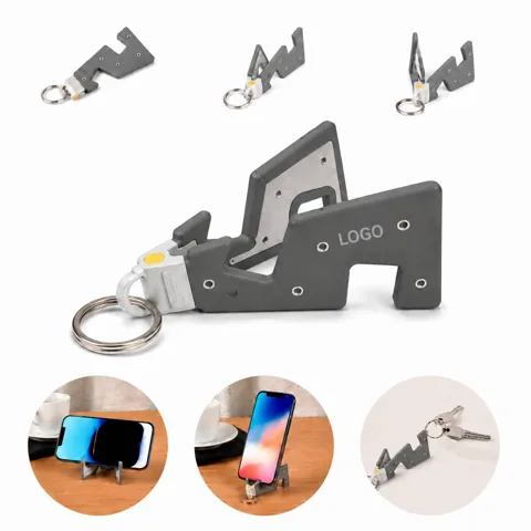 Foldable Phone Stand Keychain for Hands-Free Viewing