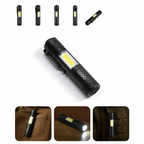 COB Aluminum Pocket Work Light with Clip, 2 Modes