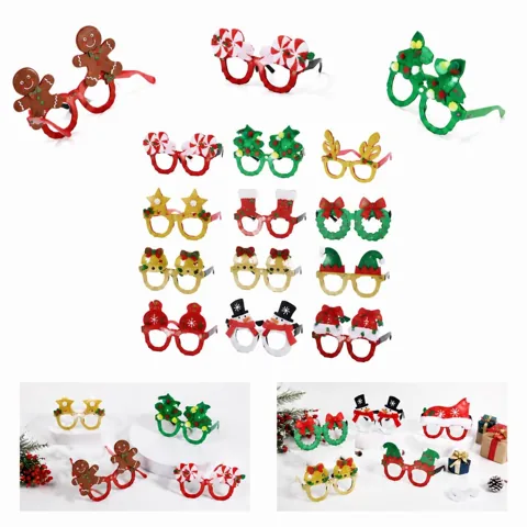 Sparkle Christmas Party Glasses with Glitter Finish 2