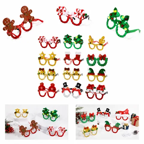 Sparkle Christmas Party Glasses with Glitter Finish