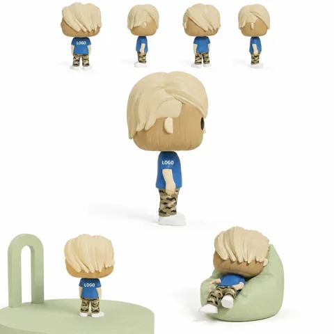 Custom Cartoon Bobblehead Figurine Personalized Nodding Head
