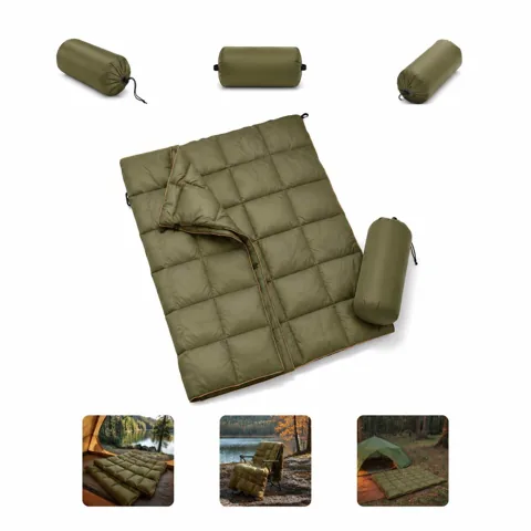Ultralight Waterproof Down Camping Blanket with Carry Sack 2