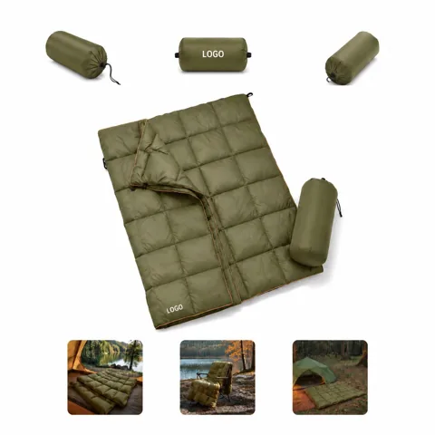 Ultralight Waterproof Down Camping Blanket with Carry Sack