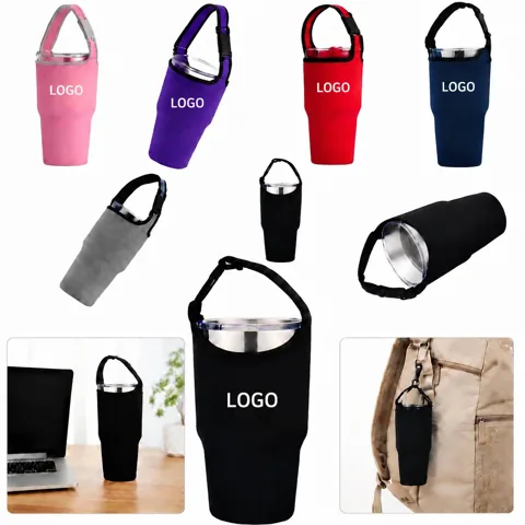Neoprene Tumbler Carrier Pouch with Padded Protection, 30oz