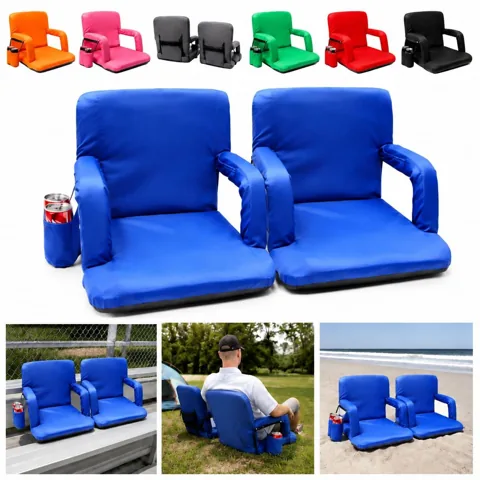 Adjustable Floor Chair with Multi-Angle Backrest for Low 2
