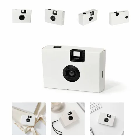 Disposable 35mm Film Camera with Built-in Flash, Single-Use 2