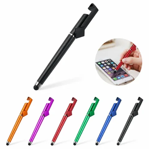 2-in-1 Stylus Ballpoint Pen with Metal Body for Writing and 2