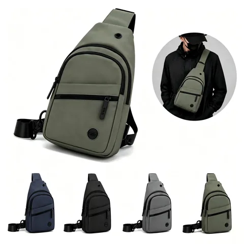 Compact Waterproof Crossbody Sling Bag with Adjustable Strap 2