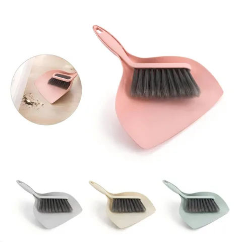 Hand Broom and Dustpan Set with Rubber Lip Compact 2