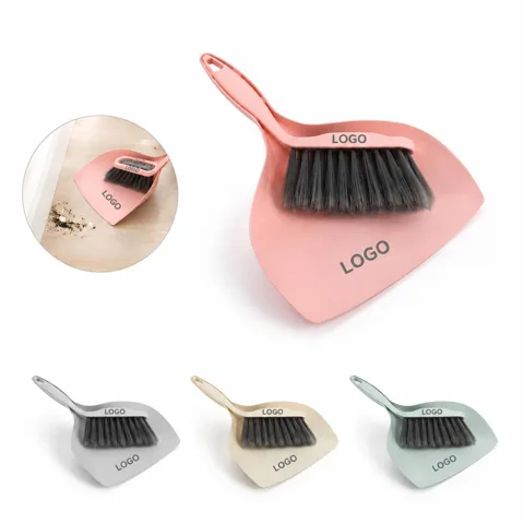 Hand Broom and Dustpan Set with Rubber Lip Compact 1
