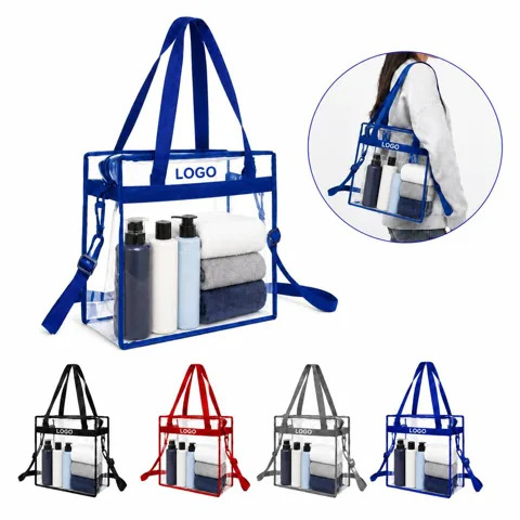 Clear Zipper Tote Bag for Everyday Secure Carry