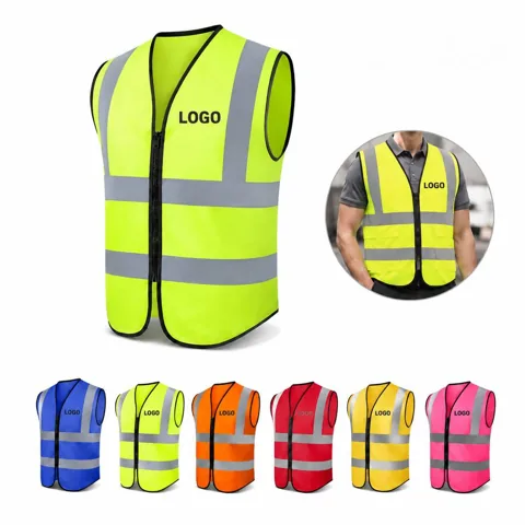 High Visibility Reflective Safety Vest for Night Use