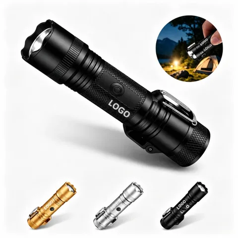 Rechargeable Windproof Arc Lighter LED Flashlight 1