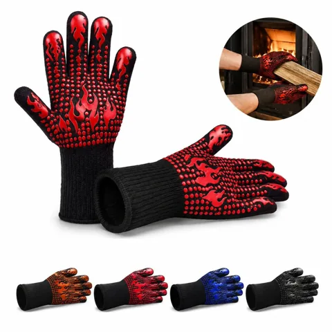 Heat-Resistant Fireproof BBQ Grilling Gloves 2