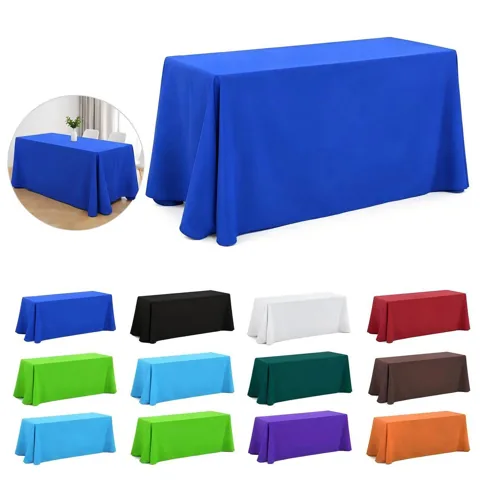 6Ft Wrinkle-Resistant Draped Table Cover for Events 2