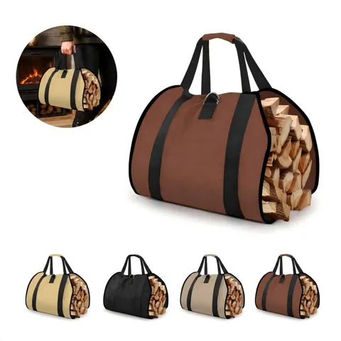 Water-Resistant Firewood Storage Bag for Indoor Outdoor Use 2
