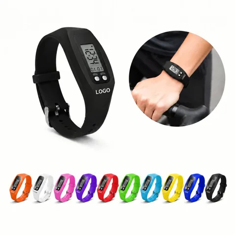 Digital Silicone Step Tracker Watch with Water Resistant 1