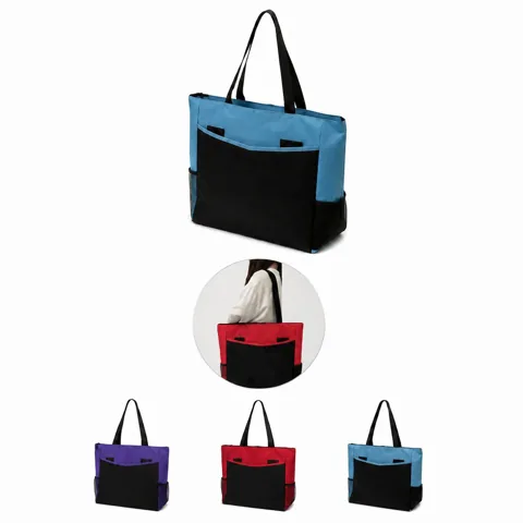 Two-Tone PP Carryall Bag with Secure Top Closure 2