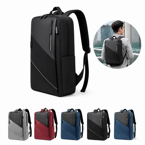 Water-Resistant Laptop Backpack with USB Charging Port 2