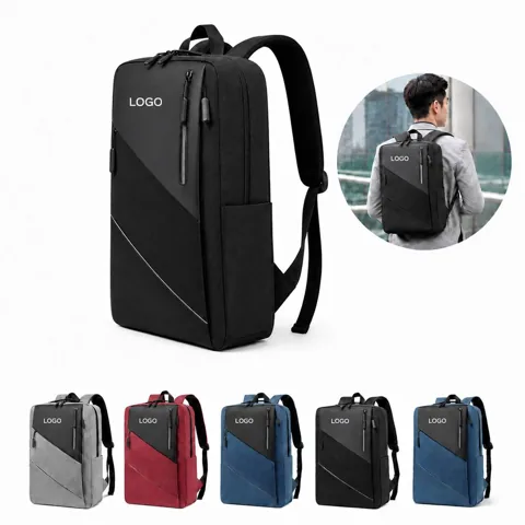 Water-Resistant Laptop Backpack with USB Charging Port