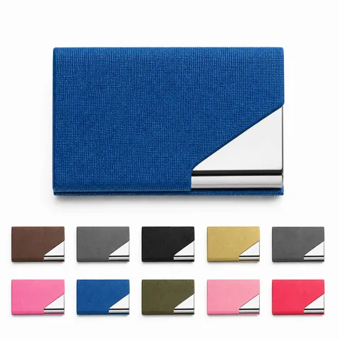 Stainless Steel PU Coated Card Holder 2