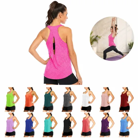 Women's Open-Back Sleeveless Yoga Workout Top 2