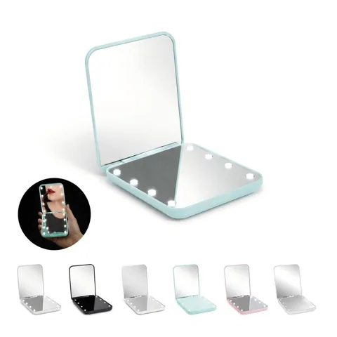 Compact Portable Dual-Sided Pocket Mirror for Travel 2