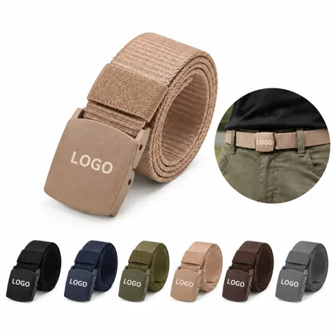 Durable Nylon Tactical Belt with Quick-Release Buckle 1