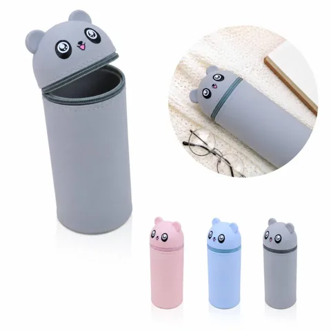 Expandable Silicone Stationery Organizer for Pens and 2
