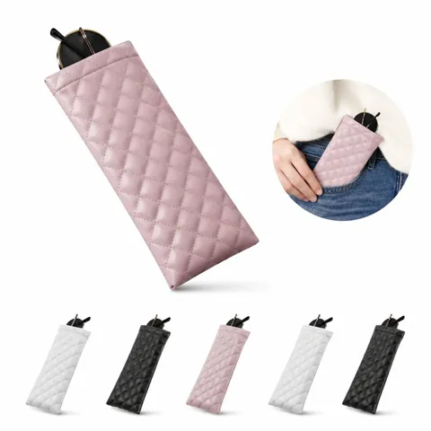 Portable PU Eyeglass Case with Zipper 2